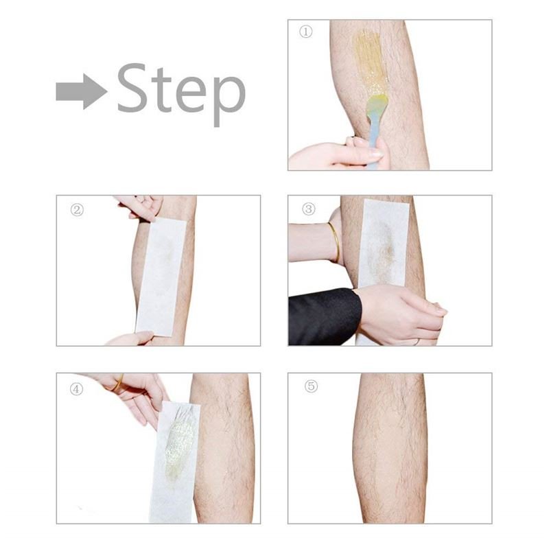 100 Wax strips / Wax strips hair removal strips for hot wax (face/body) - | Fashiongirl