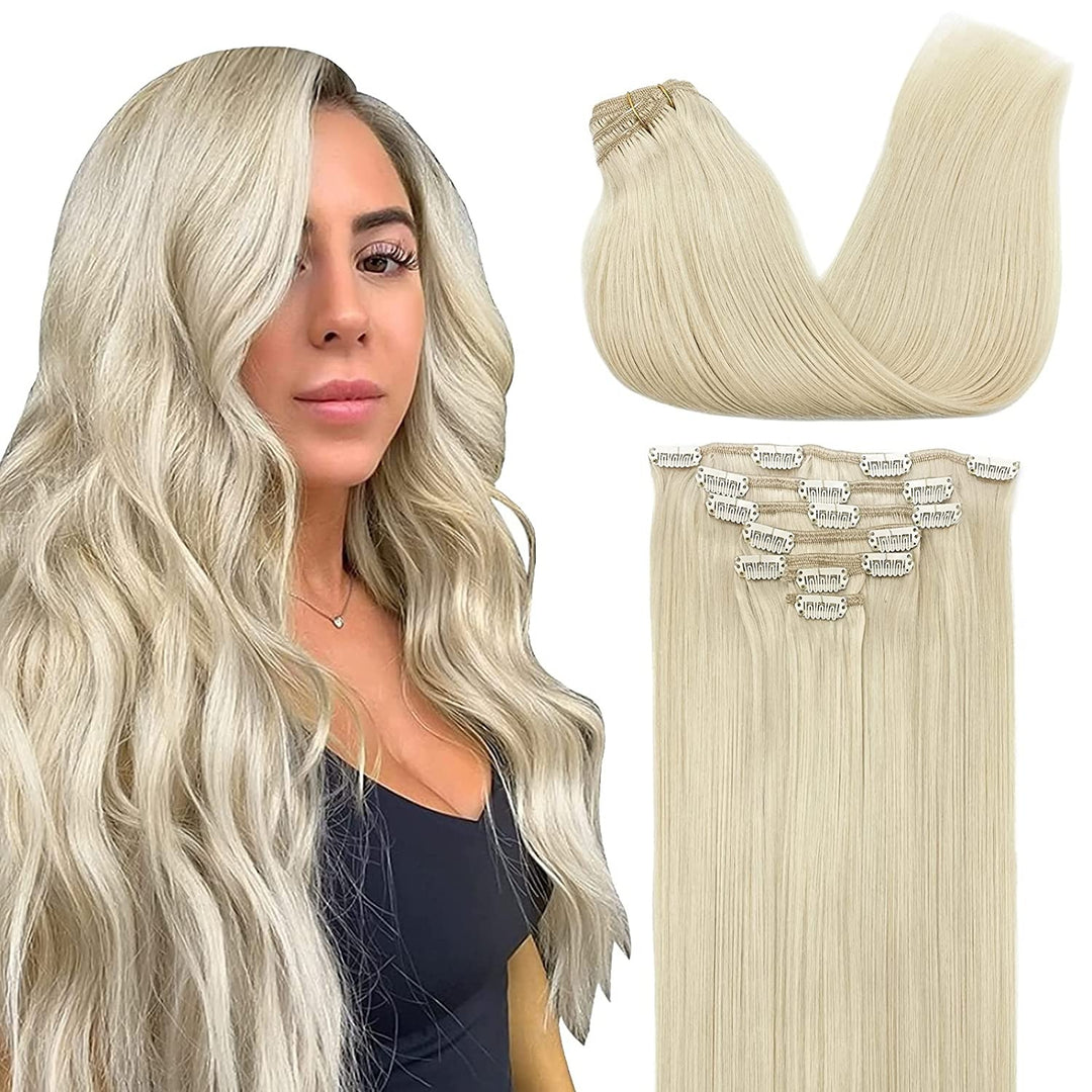 Fashiongirl Clip On Extensions - 65 cm - #60 Platinum Blonde (100g)