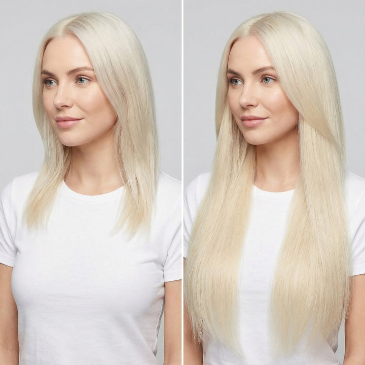Fashiongirl Clip On Extensions - 65 cm - #60 Platinum Blonde (100g)