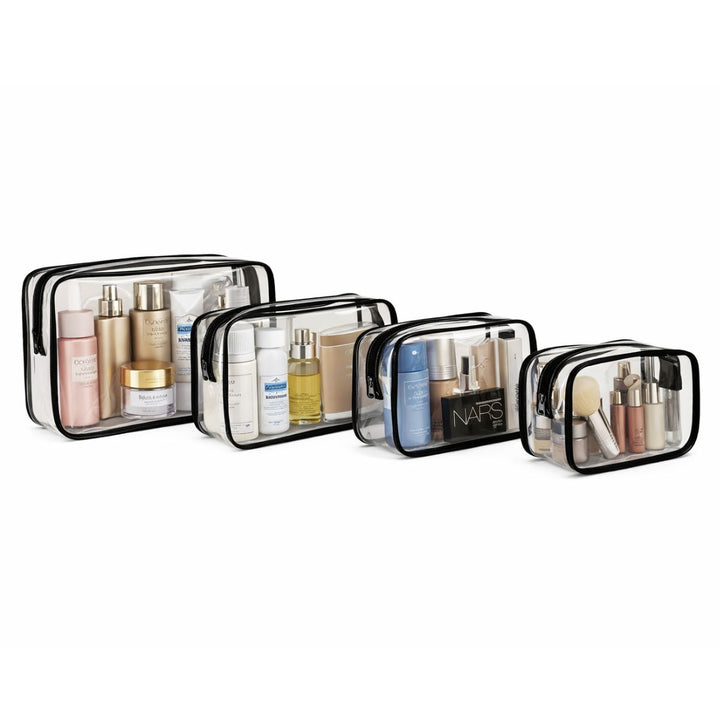 UNIQ Multivarious Cosmetic Bags Set of 4 - Black