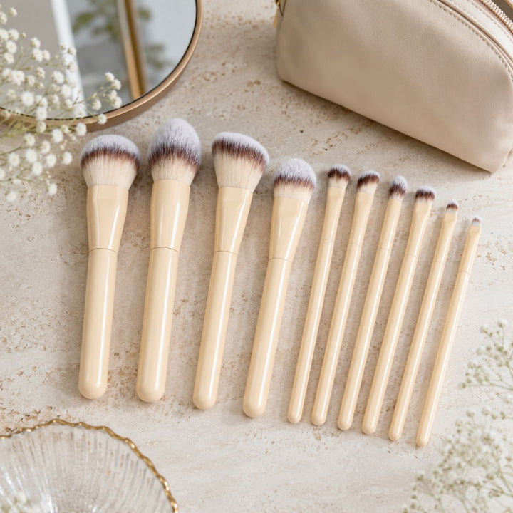 Technique PRO Buttercream Makeup Brush Set - 10 Pieces