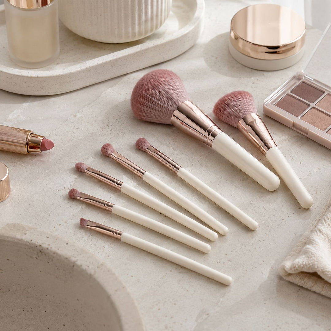 Technique PRO Dusty Magenta Makeup Brush Set - 7 Pieces