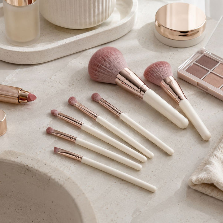 Technique PRO Dusty Magenta Makeup Brush Set - 7 Pieces