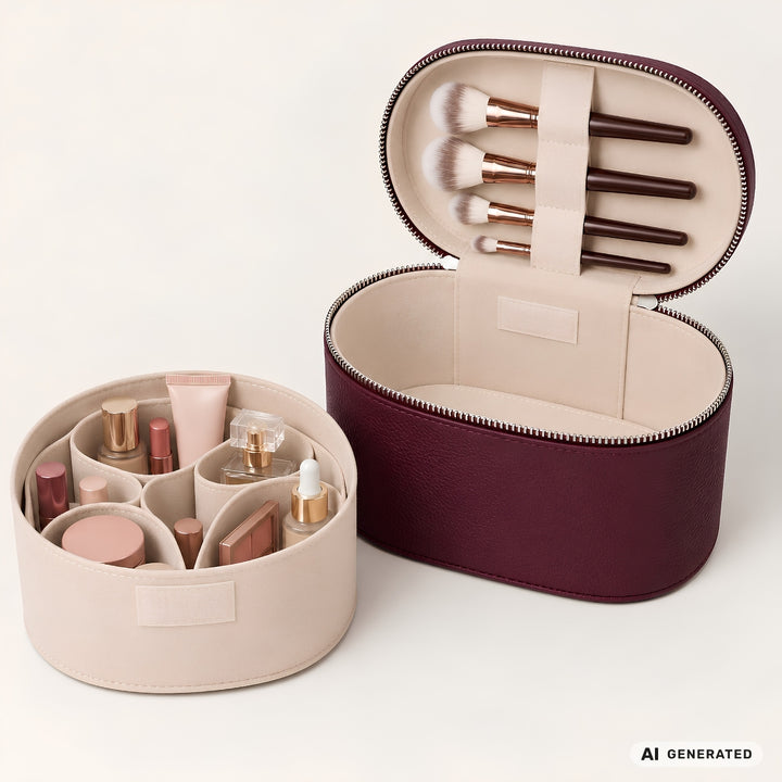 UNIQ Noemie Travel Beauty Case Organizer - Burgundy – image 8