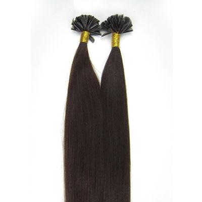 60 cm Hot Fusion Hair extensions 2# Dark Brown - | Fashiongirl