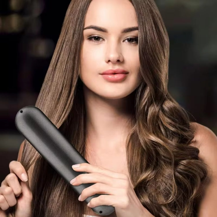 UNIQ 2-in-1 Cordless Hair Straightening Brush & Curler with USB-C