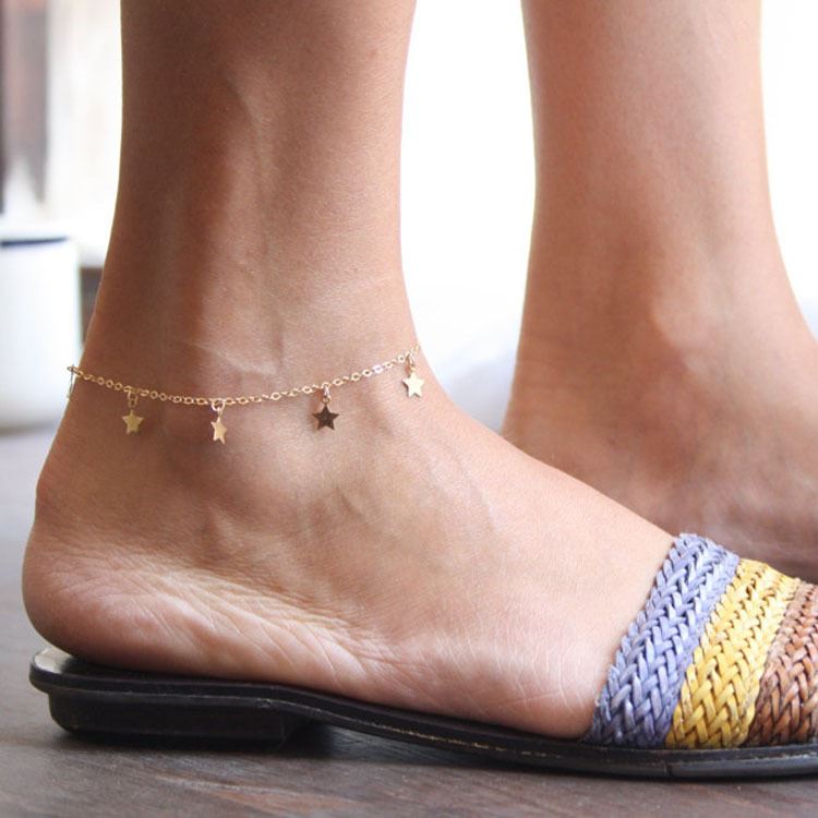 Ankle Chain Small Stars - | Fashiongirl
