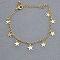 Ankle Chain Small Stars - | Fashiongirl