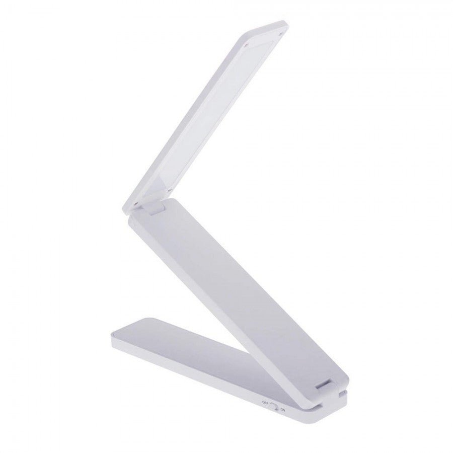 Battery powered LED lamp light - Foldable desk lamp - White - | Fashiongirl