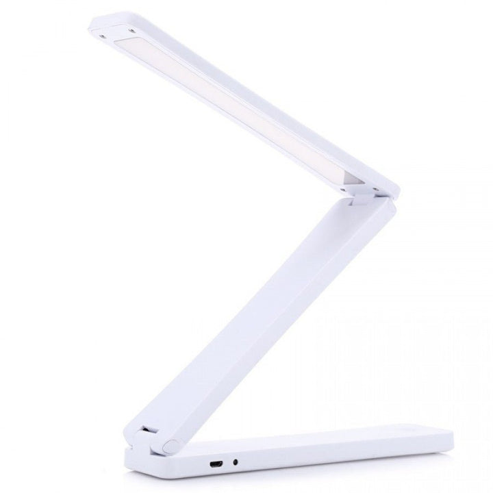 Battery powered LED lamp light - Foldable desk lamp - White - | Fashiongirl