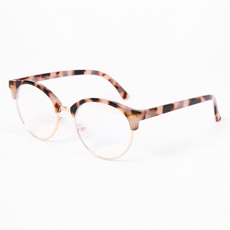 Blue Light glasses - Tortoise browline, style 8 - | Fashiongirl