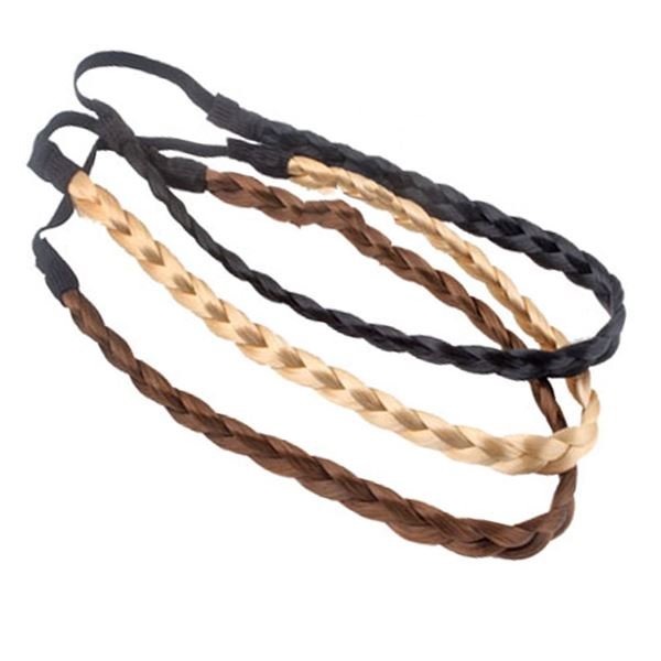 Braided Headband - Blonde, Brown &amp; Black - | Fashiongirl