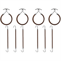 Bungee Hair Elastic 1 pack (10 pcs.) - Brown - Hair Accessories | Fashiongirl