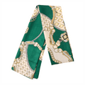 Chris Rubin Bella Silk Scarf - Green - | Fashiongirl