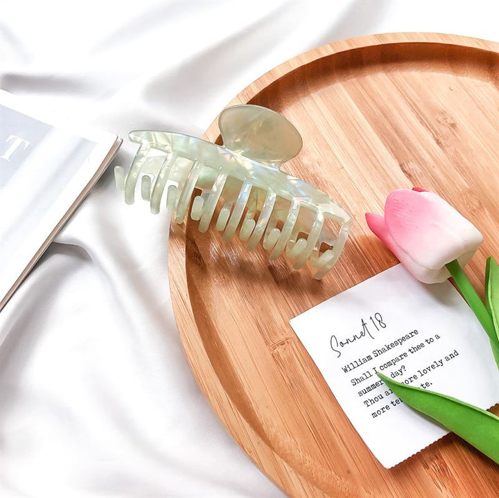 Chris Rubin Daze Hair Claw - Green Marble - Hair Accessories | Fashiongirl