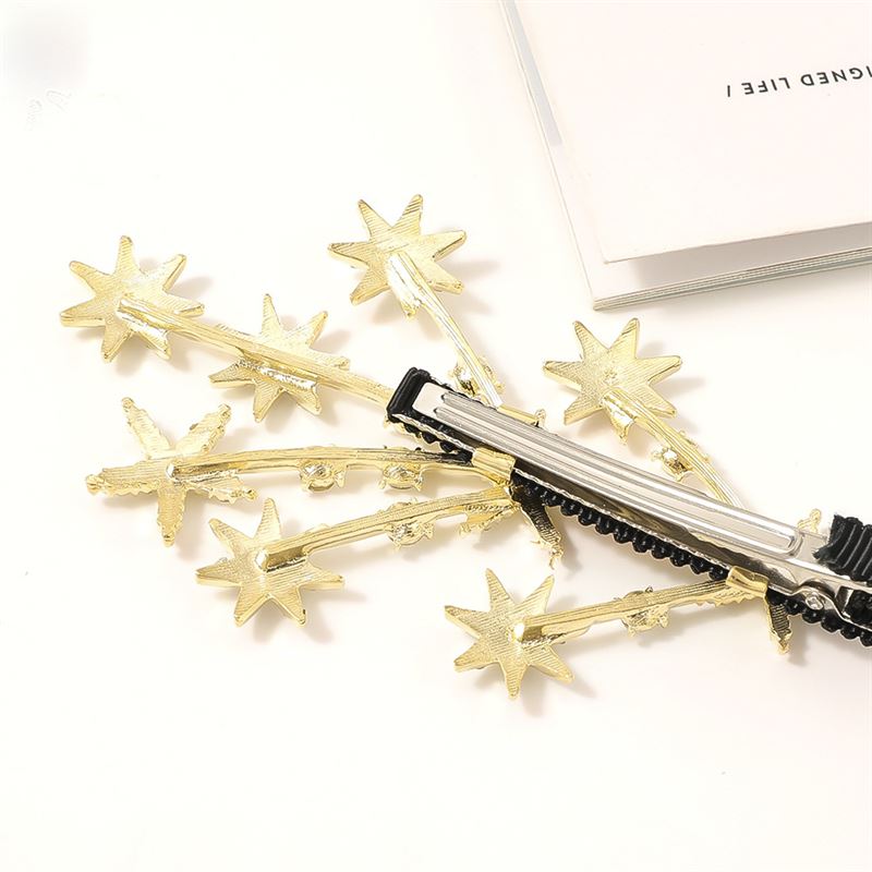 Chris Rubin Evii Hair Claw - Gold - Hair Accessories | Fashiongirl