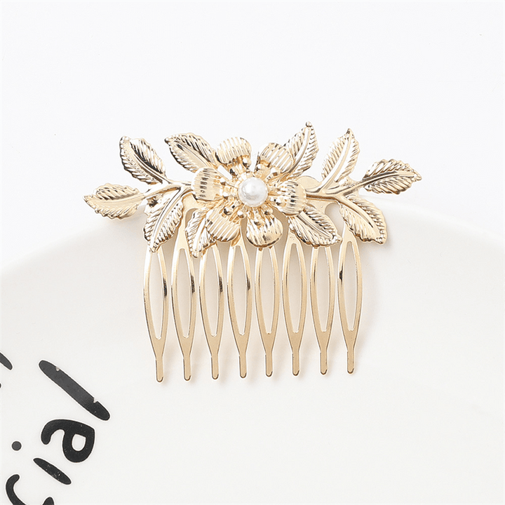 Chris Rubin Flower Hair Comb - | Fashiongirl