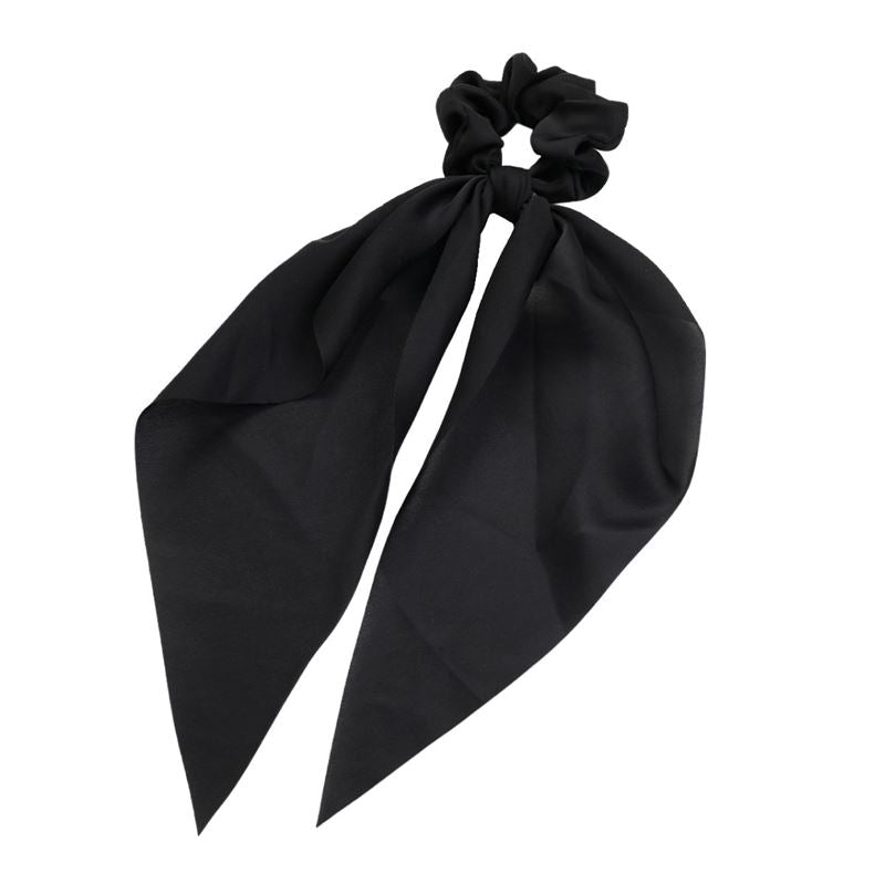 Chris Rubin Giana Scrunchie with scarf - Black - Hair Accessories