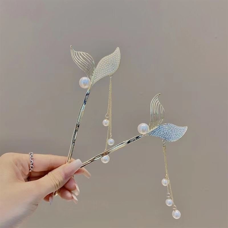 Chris Rubin Halia Hair Stick - Pearls - | Fashiongirl