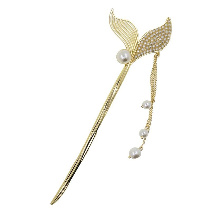 Chris Rubin Halia Hair Stick - Pearls - | Fashiongirl