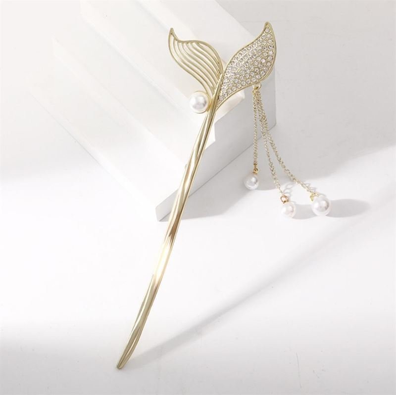 Chris Rubin Halia Hair Stick - Rhinestones - | Fashiongirl