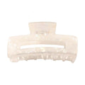 Chris Rubin Ruby Hair Claw - White Marble - Hair Accessories | Fashiongirl
