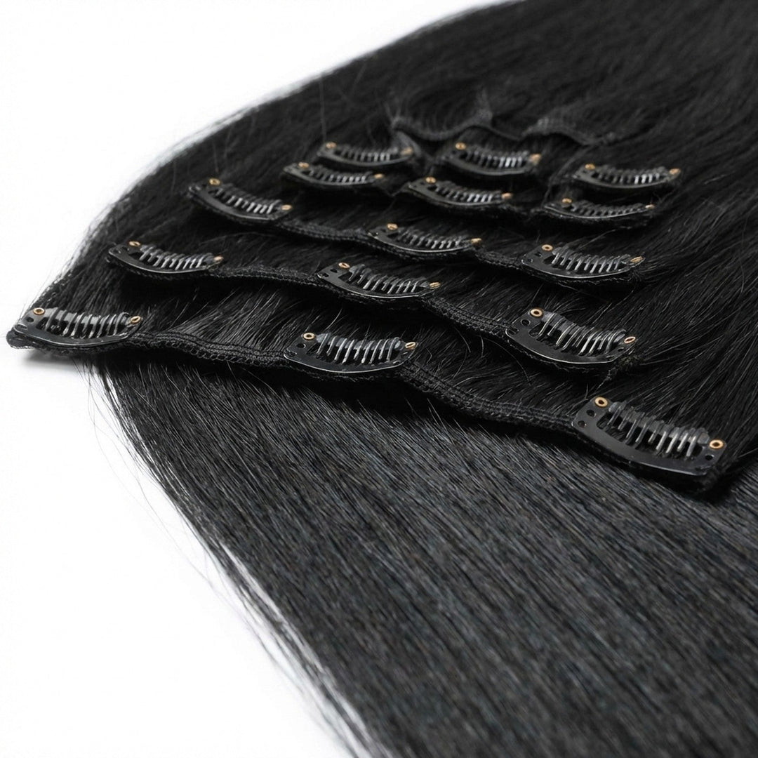 Clip In Extensions 1 Jet Black - Clip in Extensions - Fashiongirl