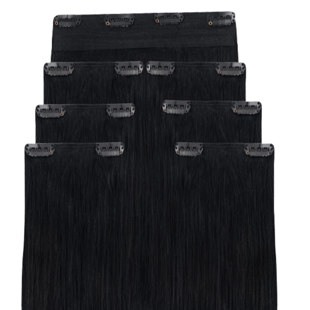 Clip In Extensions 1 Jet Black - Clip in Extensions - Fashiongirl