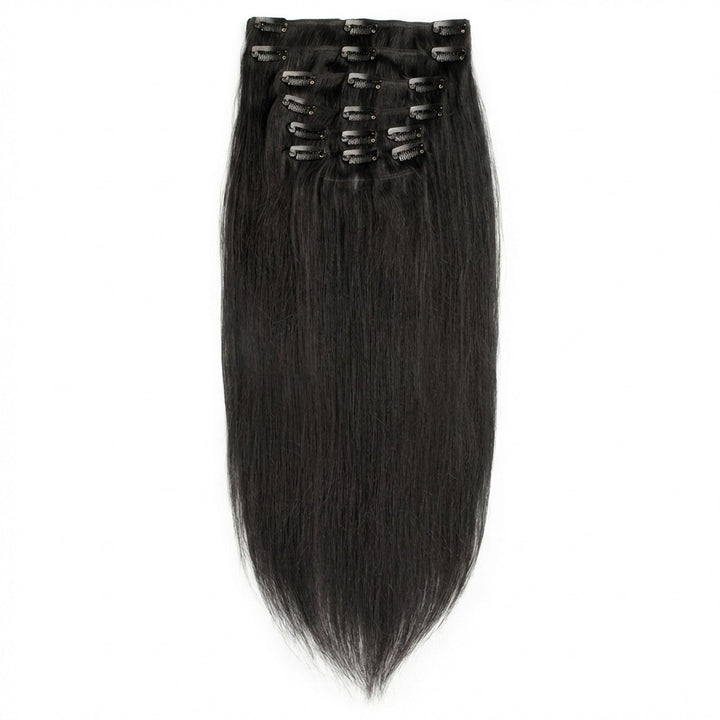 Clip In Extensions 1 Jet Black - Clip in Extensions - Fashiongirl
