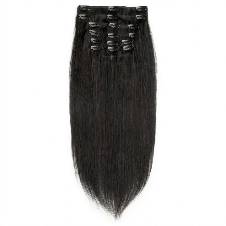 Clip In Extensions 1 Jet Black - Clip in Extensions - Fashiongirl