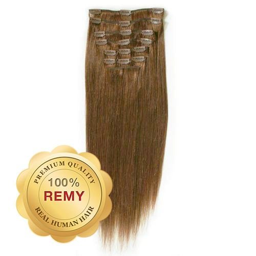 Clip In Extensions - 40 cm #6 Brown - | Fashiongirl