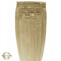Clip on hair extensions #27 Medium blonde - 7 sets - 60 cm | Gold24 - | Fashiongirl