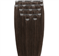 Clip on hair extensions #4 Brown - 7 sets - 50 cm | Gold24 - | Fashiongirl