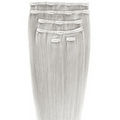 Clip on hair extensions #88A Grey - 7 sets - 50 cm | Gold24 - | Fashiongirl