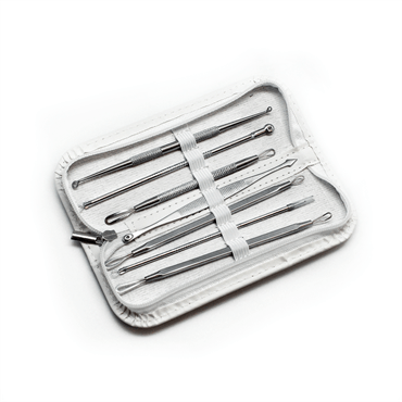 Complete blackhead remover kit with Comedon spear - White - Blackhead