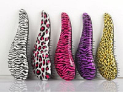 Detangler Hair Brush - Leopard - Hair Styling tool | Fashiongirl