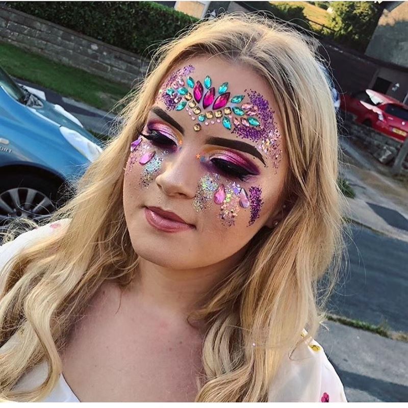 Face Jewels - Face diamonds with rhinestones (YJ - 01) - | Fashiongirl