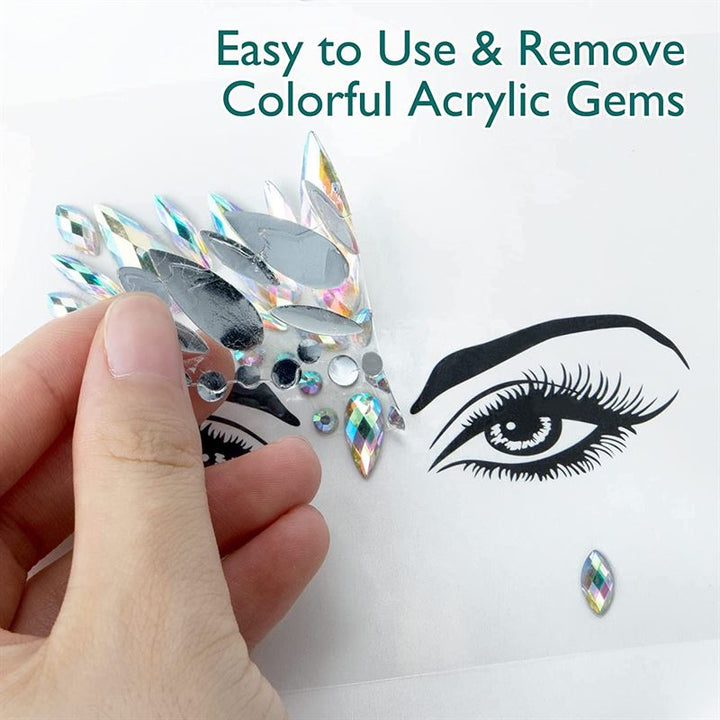 Face Jewels - Face diamonds with rhinestones (YT - 108) - | Fashiongirl