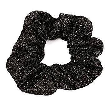 Glimmer &amp; Glitter Scrunchie - Black - Hair Accessories