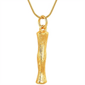 Gold Bamboo Alphabet / Letter Necklace - I - | Fashiongirl