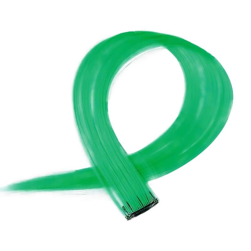 Green, 50 cm - Crazy Colour Clip On - | Fashiongirl