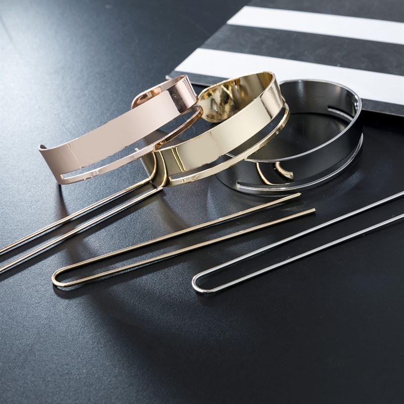 Hair Cuff Ring and Hairpin - Silver - Hair Accessories | Fashiongirl