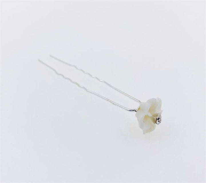 Hair decoration Hair pins White Flower - 20 pcs - Hair Accessories | Fashiongirl