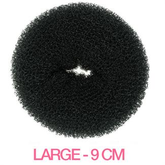 Hair Donut - Black - 9 cm - Hair Accessories | Fashiongirl