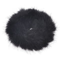 Hair elastic with fur - Faux Scrunchie, black - Hair Accessories
