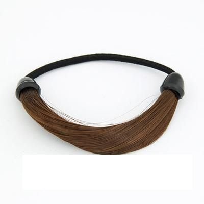 Hair elastic with synthetic hair black - brown - blonde multi colours - Hair Accessories | Fashiongirl