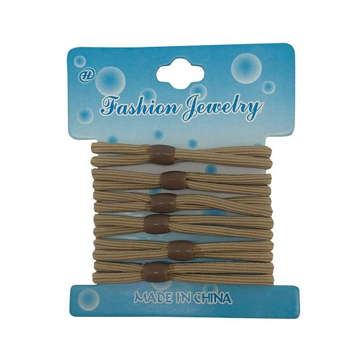 Hair elastics 6 pieces - multiple colours - Hair Accessories | Fashiongirl