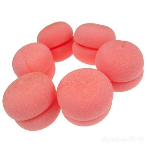 Hair Sponge curler balls 6 pcs red - foam curler - Hair Styling tool | Fashiongirl