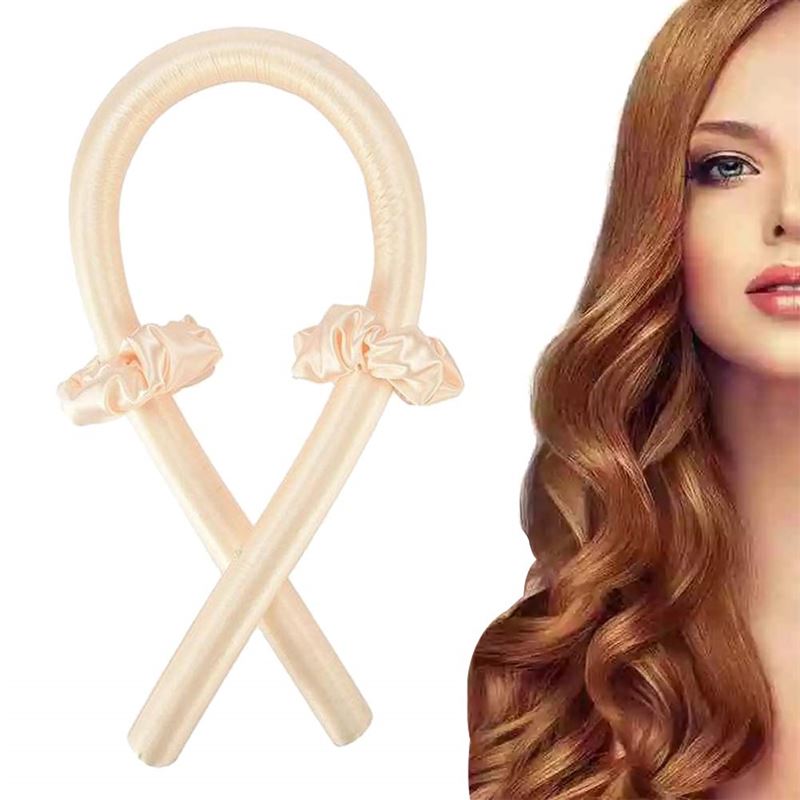 Heatless Hair Curlers - Get beautiful curls without heat - Light Beige - Hair Styling tool | Fashiongirl
