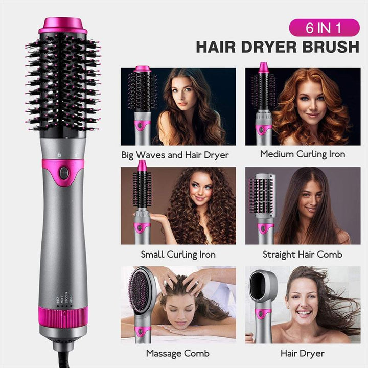 Hot Airstyler - multistyler, 5 - in - 1 set - For curls, waves, straighten, brush &amp; dry hair - | Fashiongirl